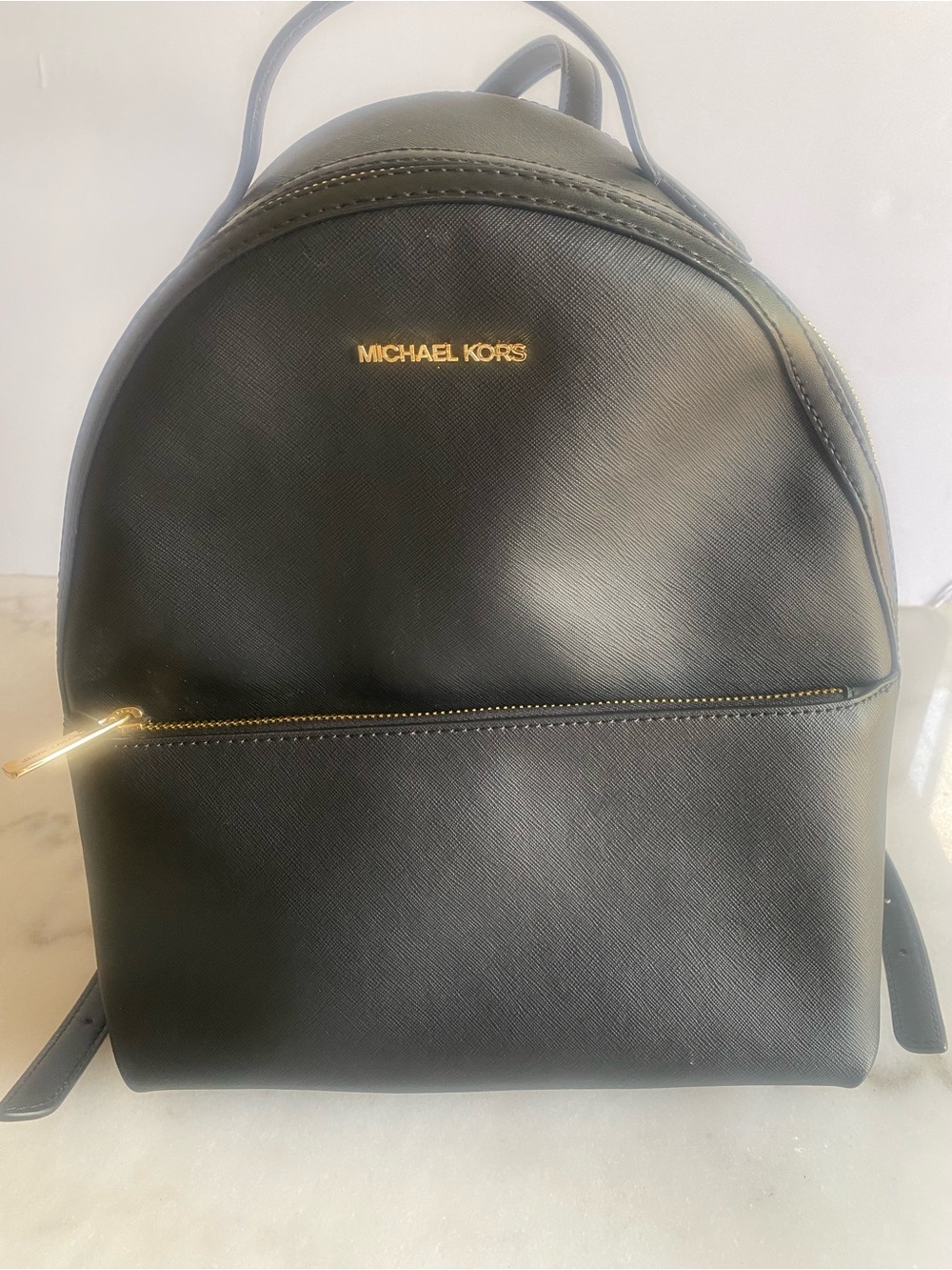 Michael Kors Sheila Medium Backpack Black Vegan Leather NWT Style 35F3G6HB6L